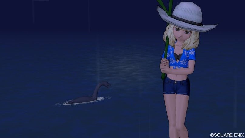 プクランドの首長竜の出現場所で待機してようやく会えました ドラクエ10ブログくうちゃ冒険譚