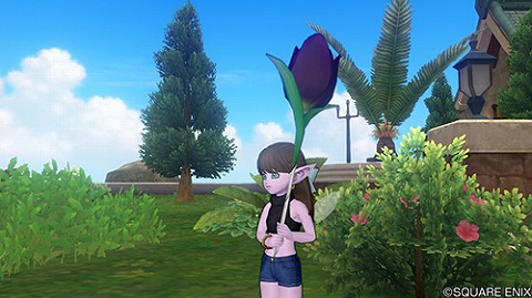 黒紫チューリップ傘