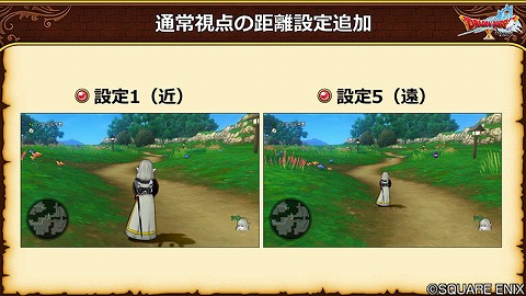 通常視点の距離