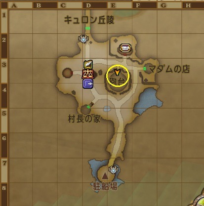 マキュリ集落の砲台