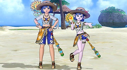夏の渚のシャツセット