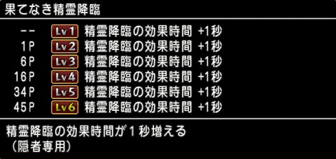果てなき精霊降臨