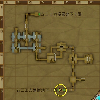ムニエカ・隠し通路エステラナブレット団長場所