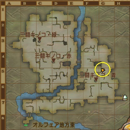 隠者クエストポポリアきのこ山場所