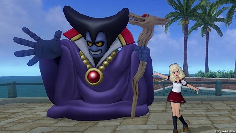 りゅうおうの像・庭