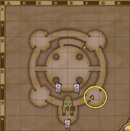 フォレドラ・塔場所