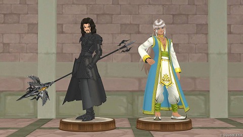 イルシームの像国王リズクの像