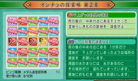 雨の島干上がった湿地の調査