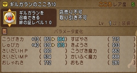 ギルガランのこころ10パラメータ