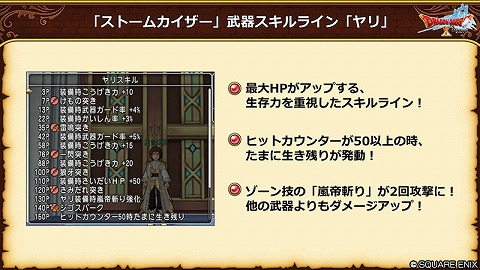 ストームカイザーのヤリスキル