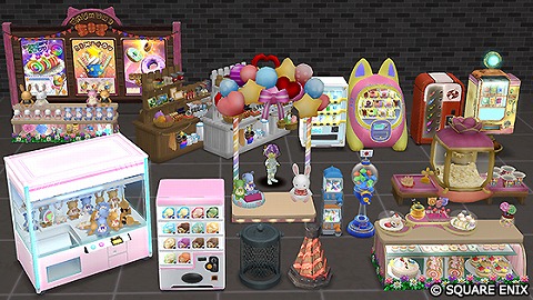 ポップなお店屋さんの家具セット