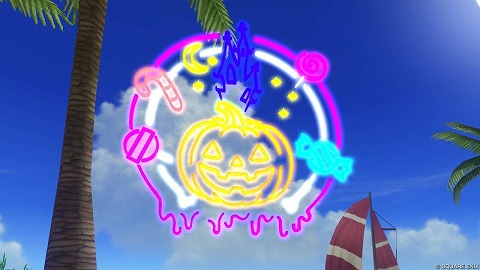 ハロウィンのネオン